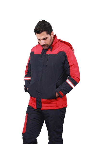 SHD Alaska Kaban Lacivert Kırmızı SHD Alaska Kaban Lacivert Kırmızı