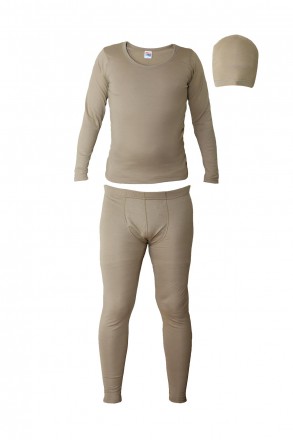 BEIGE THERMAL UNDERWEAR