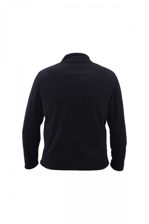 NAVY BLUE FLEECE COAT NAVY BLUE FLEECE COAT