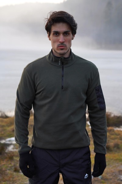 Step Khaki Fleece Sweat Step Khaki Fleece Sweat